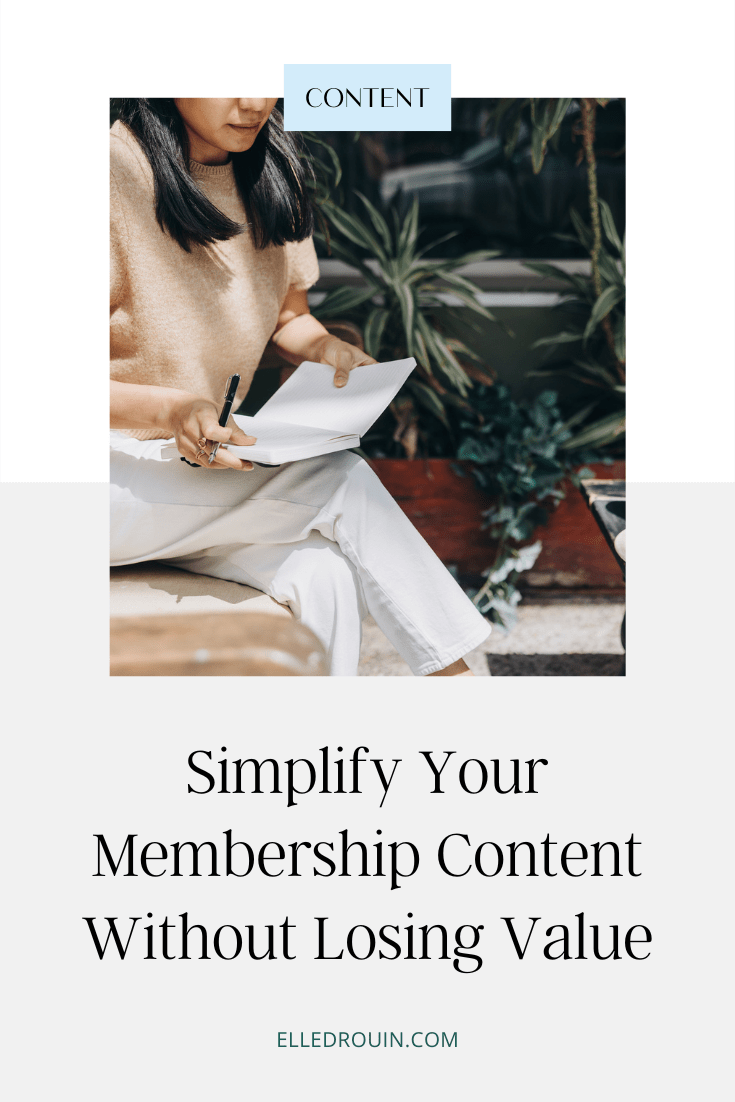 Simplify Your Membership Content Without Losing Value