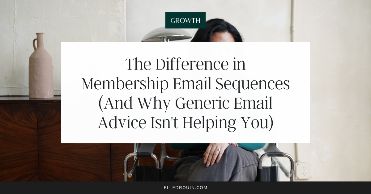 Why Membership Email Sequences Are Different