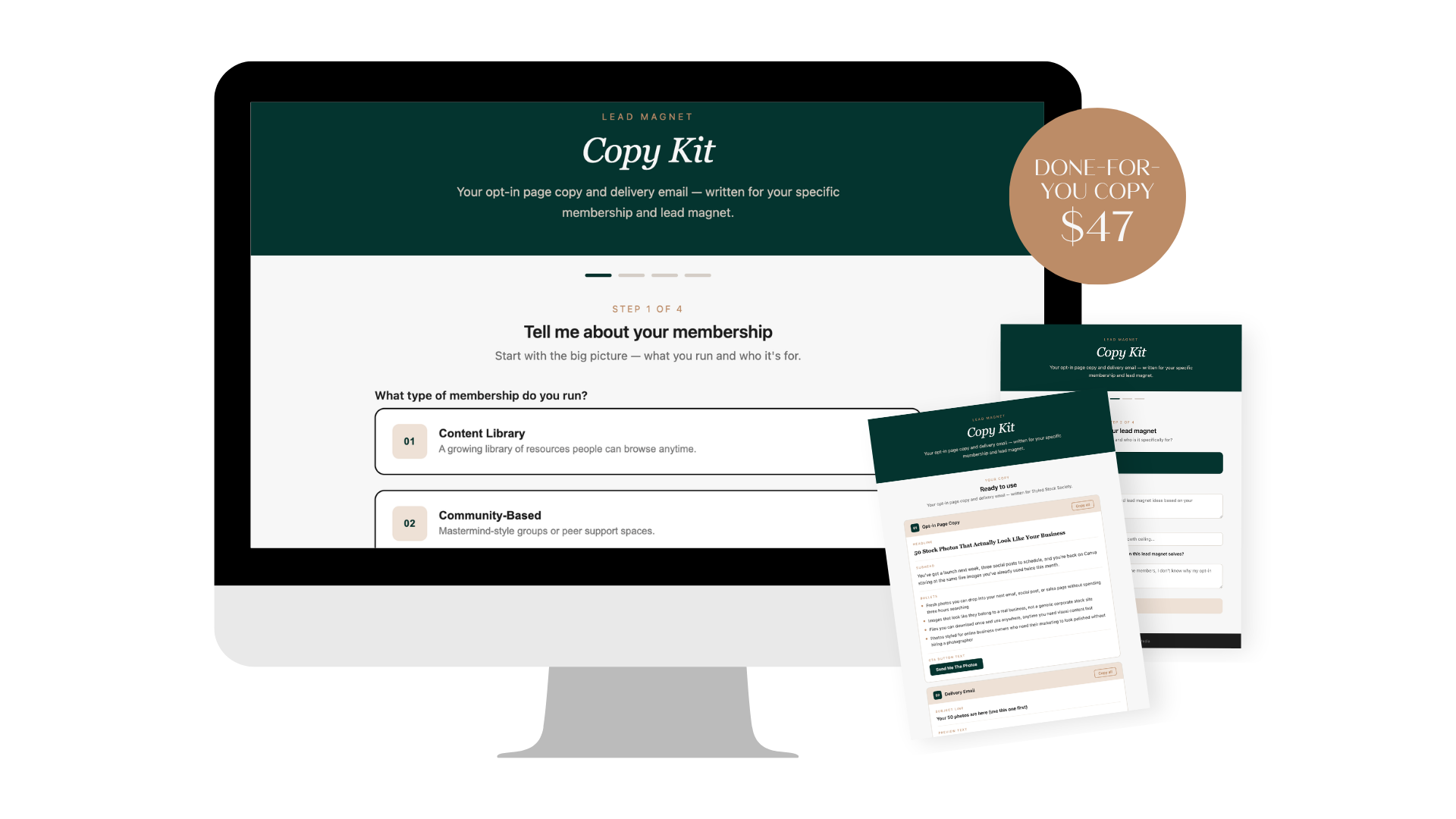 Lead Magnet Copy Kit Mockup